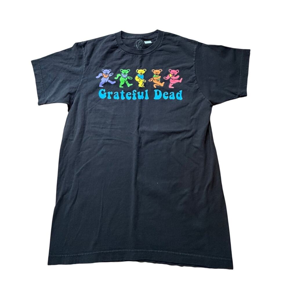 Grateful Dead tee shirt dancing bears black Medium cotton